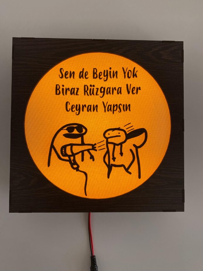 Sen de Beyin Yok - Işıklı Dekor (Amber Işık)