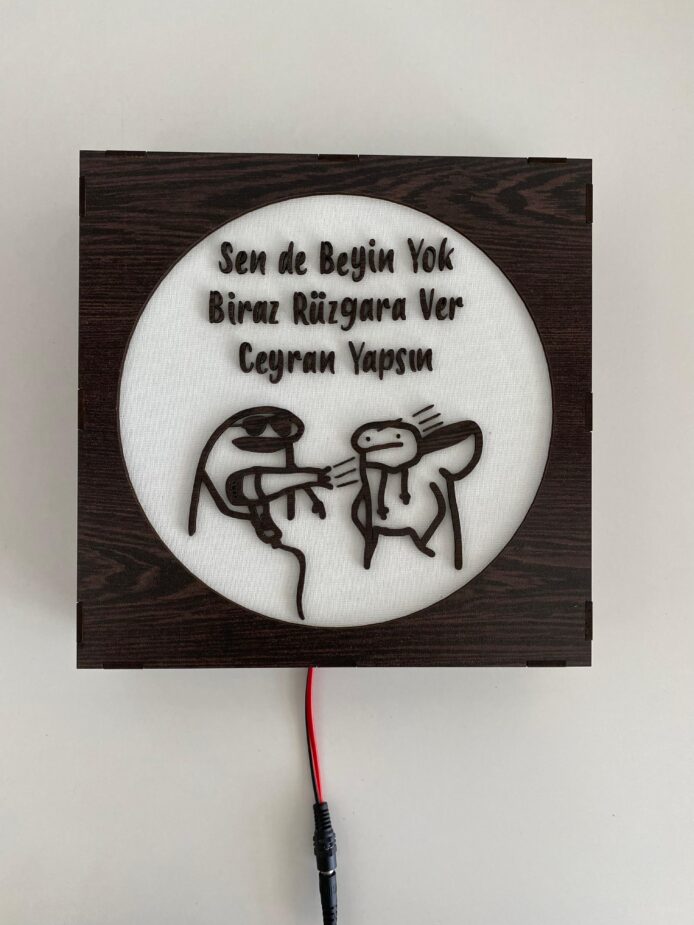 Sen de Beyin Yok - Işıklı Dekor (Amber Işık)