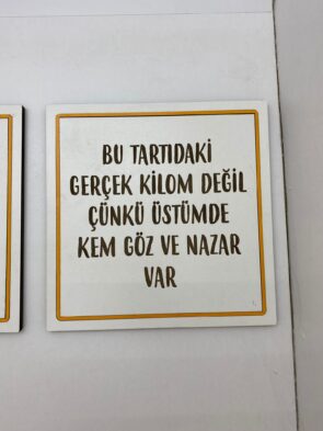 Bu tartıdaki gerçek kilom değil - Kare Dekor