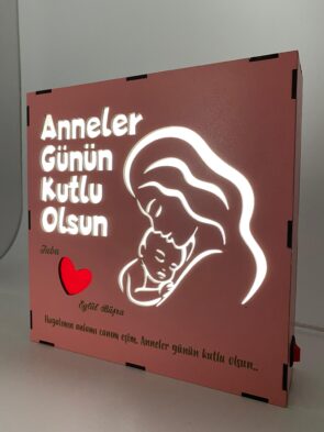 Kişiye Özel Işıklı Dekor (Anneler Gününe Özel)